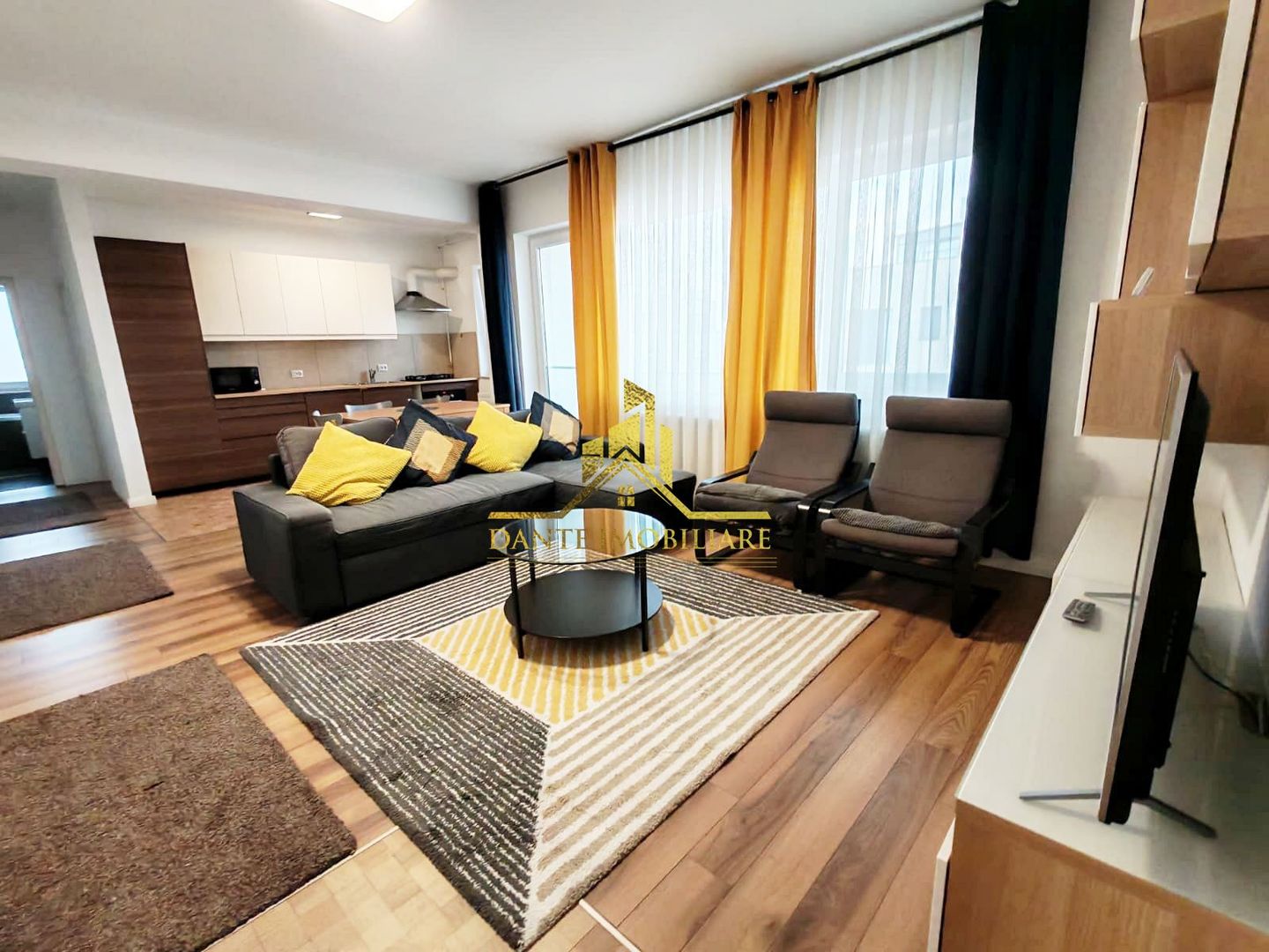 2 camere, mobilat modern, bloc nou, terasa, parcare, Buna ziua,  LIDL - Poză 1