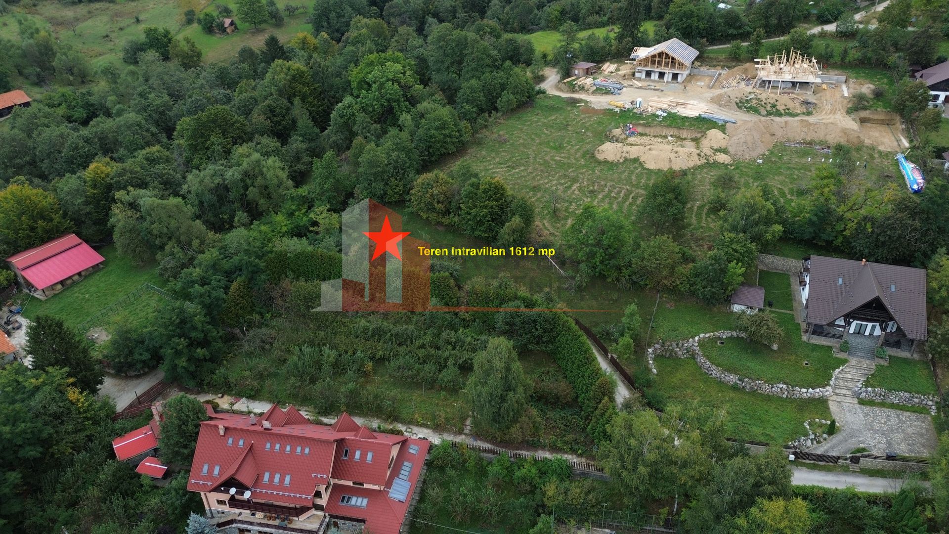 Teren intravilan 1.612 mp | 2 fronturi | Vedere Bucegi | Bran Poarta - Poză 2