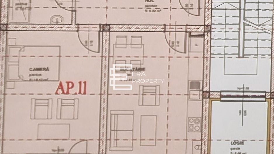 Apartament 2 camere 58mp /la cheie/zona Brana, Selimbar - Schiță 9