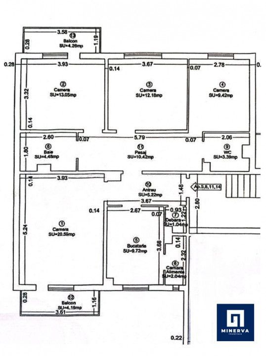 Apartament 4 camere cu garaj, etaj 1 - 91 mp, Zona Odobescu, Comision 0 - Poză 56