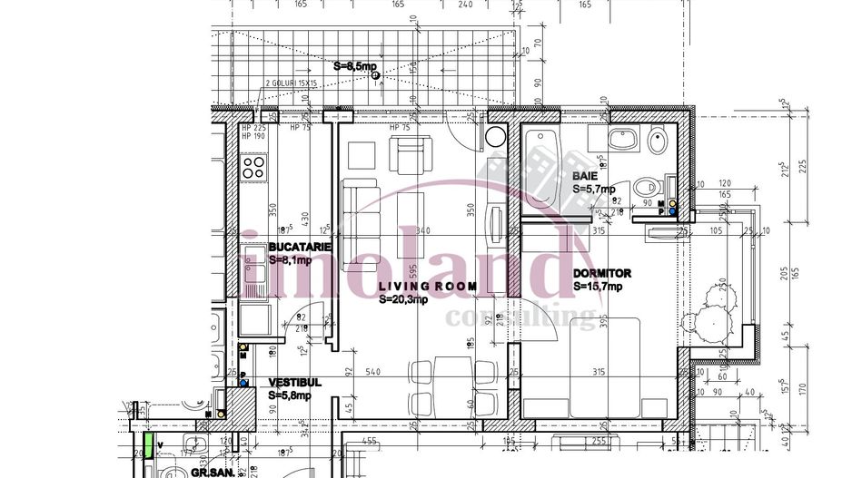 Vanzare apartament 2 camere 2 bai, 66.5 mp etaj 6/7 - Băneasa, ZOO - Poză 15