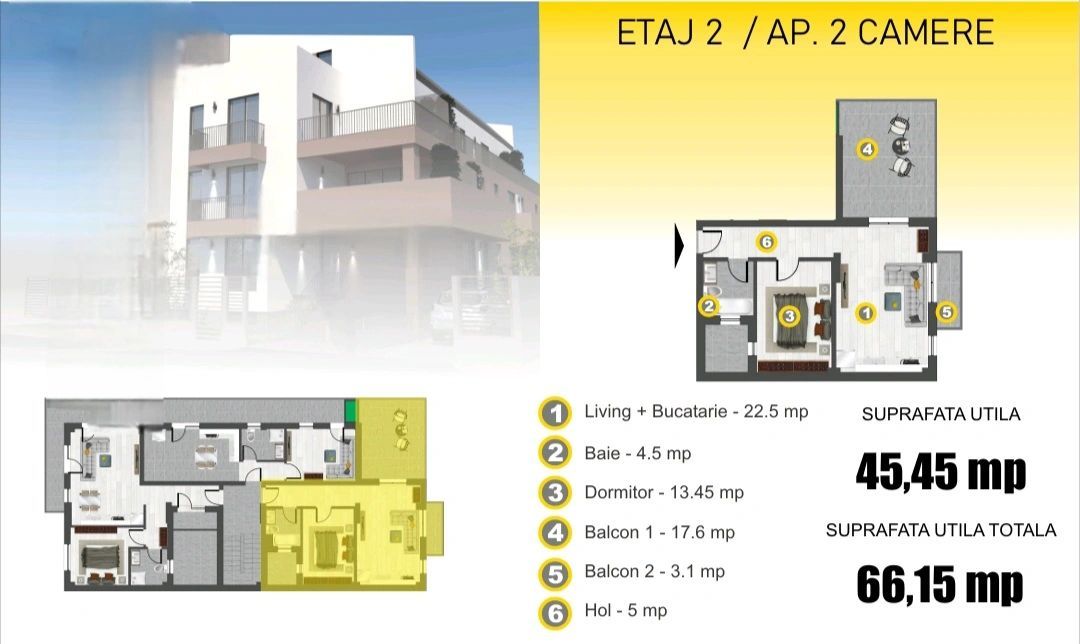 Apartament 2 camere Parc Bazilescu - Poză 6