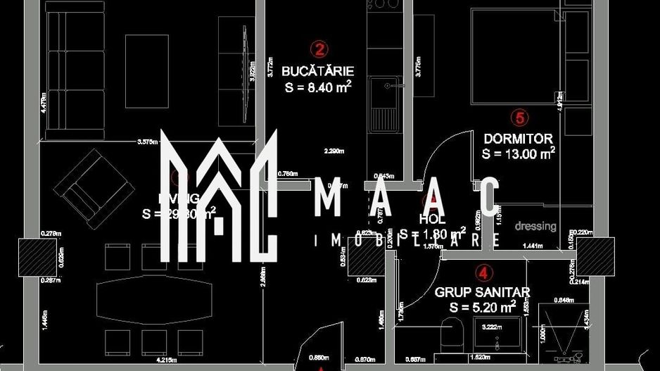 Apartament 2 Camere I De inchiriat I Et 1 I Parcare inclusa - Poză 5