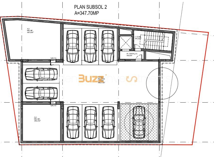 Teren Strada Berzei | Autorizatie | langa Hotel Ibis | - Schiță 8