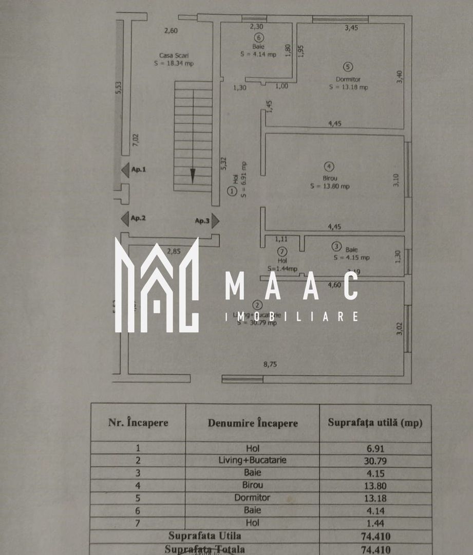 Apartament 3 camere | Gradina 44 MP | Parcare | Arhitectilor - Poză 15