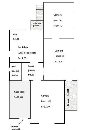 Apartament in vila cu 3 camere, curte proprie si subsol - Andrei Mureșanu - Poză 11
