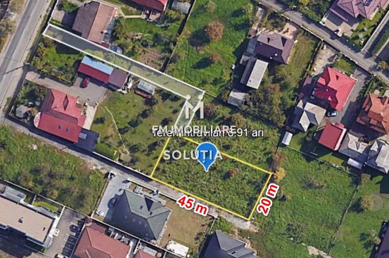 Teren intravilan 891 mp – zona Mărul de Aur - Poză 3