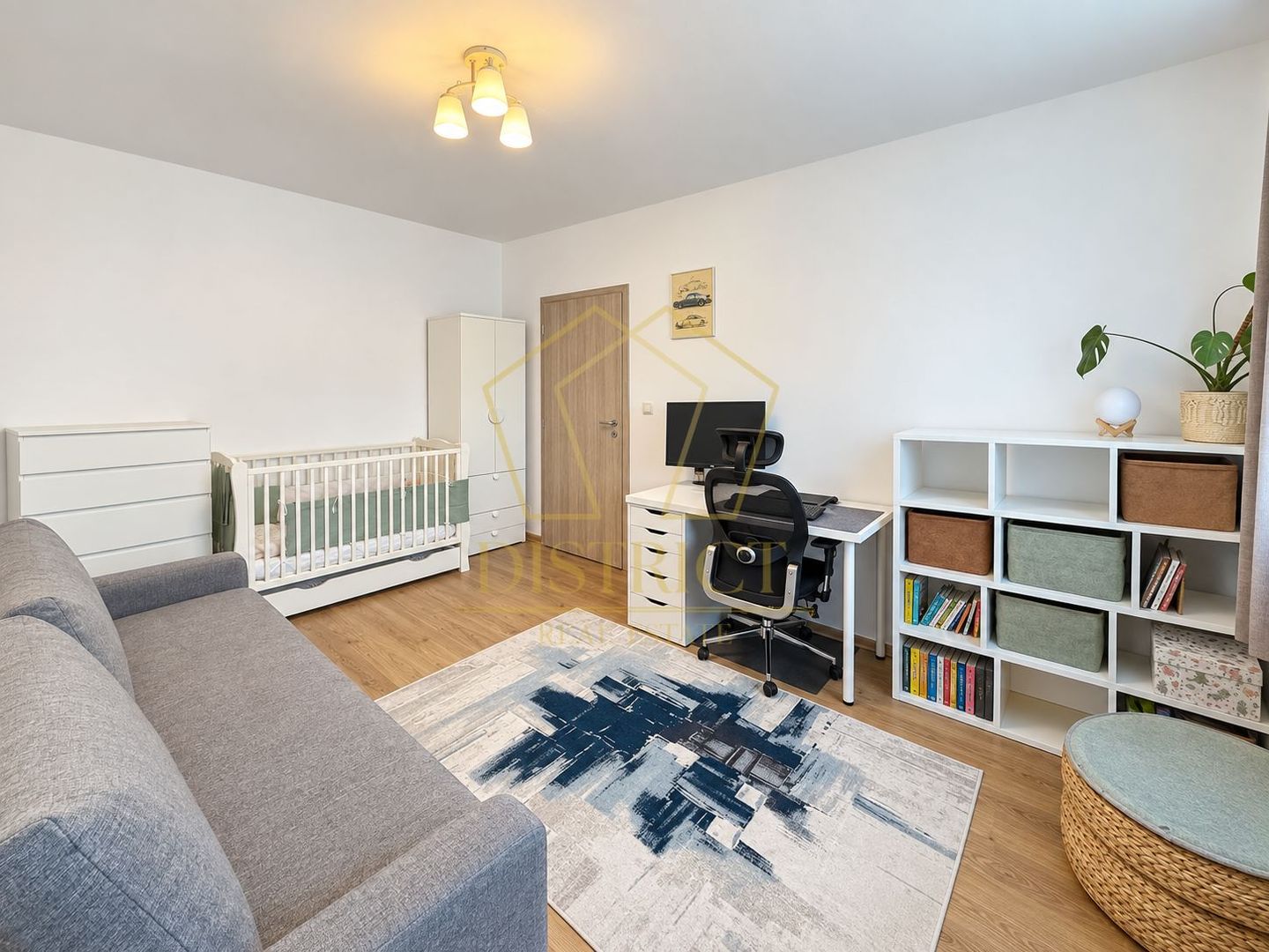 Apartament Superb cu 3 camere mobilat | terasa de 12 mp | Giroc | asfalt. - Poză 12