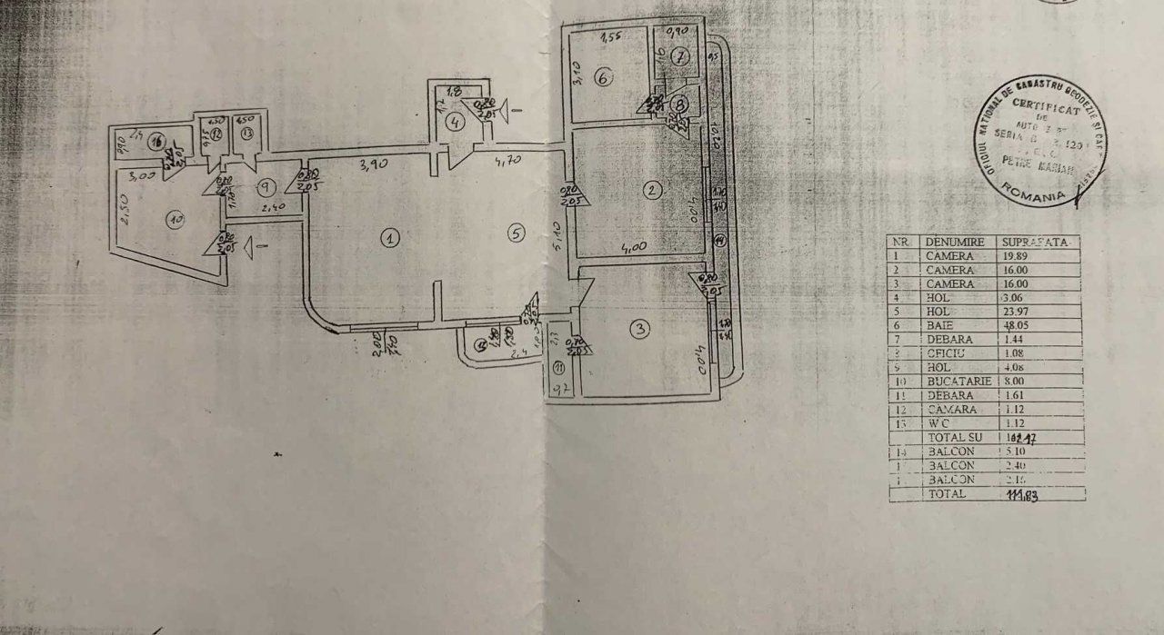 DE ÎNCHIRIAT APARTAMENT 3 CAMERE | VILĂ INTERBELICĂ | CENTRALĂ PROPRIE - Schiță 11