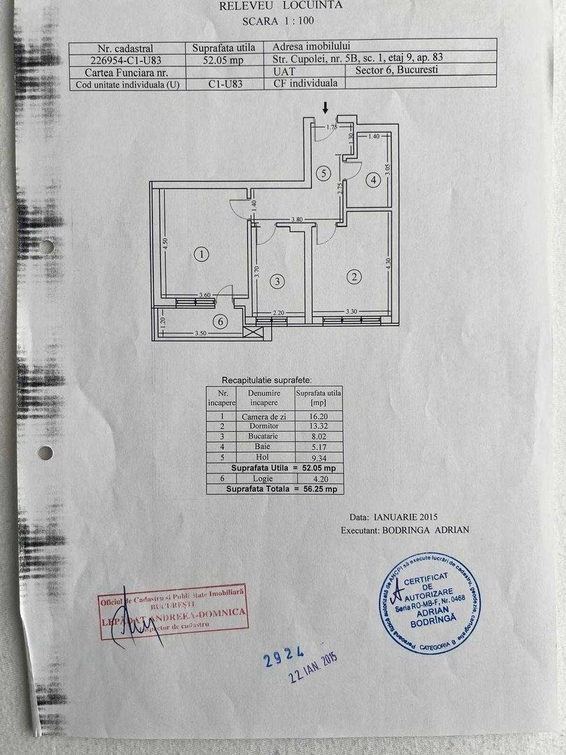 Apartament zona Lujerului, 2 camere, decomandat - Poză 1