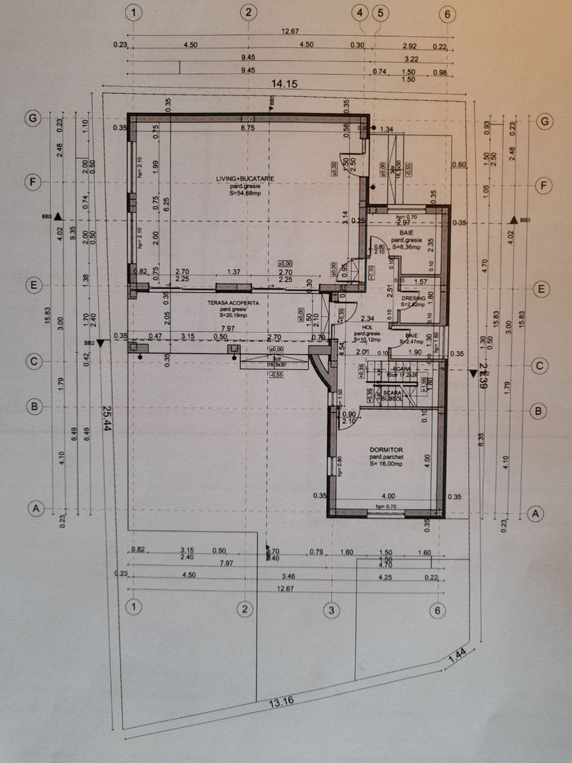 Proiect casă cu mansardă în construcție Micălaca - Poză 4