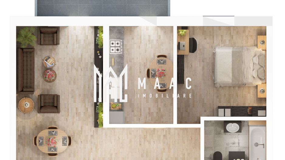 Apartament nou 2 camere Sibiu | 56 mp | Comision 0 - Poză 3