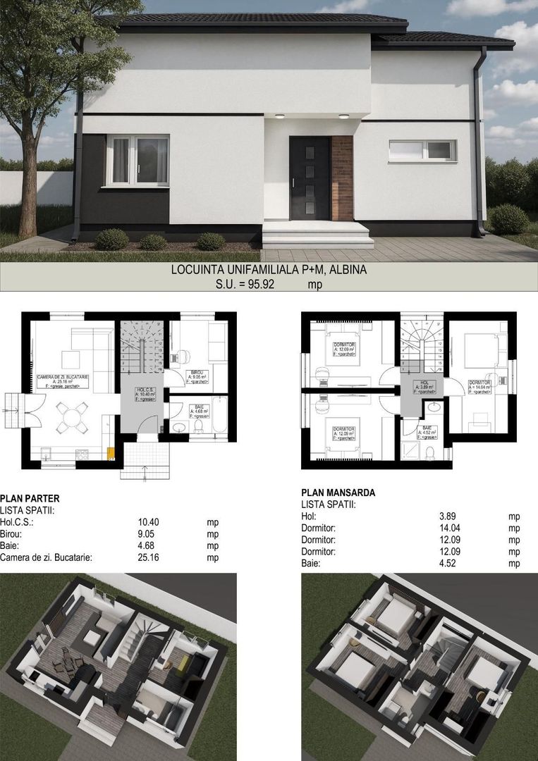 Comision 0%, Casă Individuala 5 Camere | 96mp, Teren 500mp, Albina - Poză 2