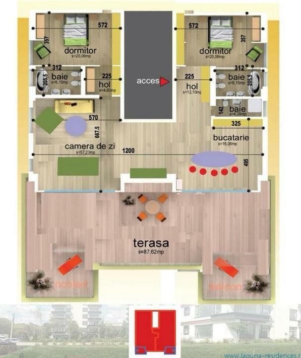 Apartament/ Penthouse Laguna Residence - Poză 6