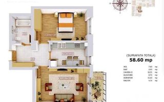 Apartament 2 camere, complet mobilat si utilat - Rotar Park Residence - Poză 8