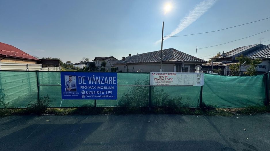 Teren 1000 mp cu Autorizatie valabila de Construire pentru 3 Case P+1 - Poză 1