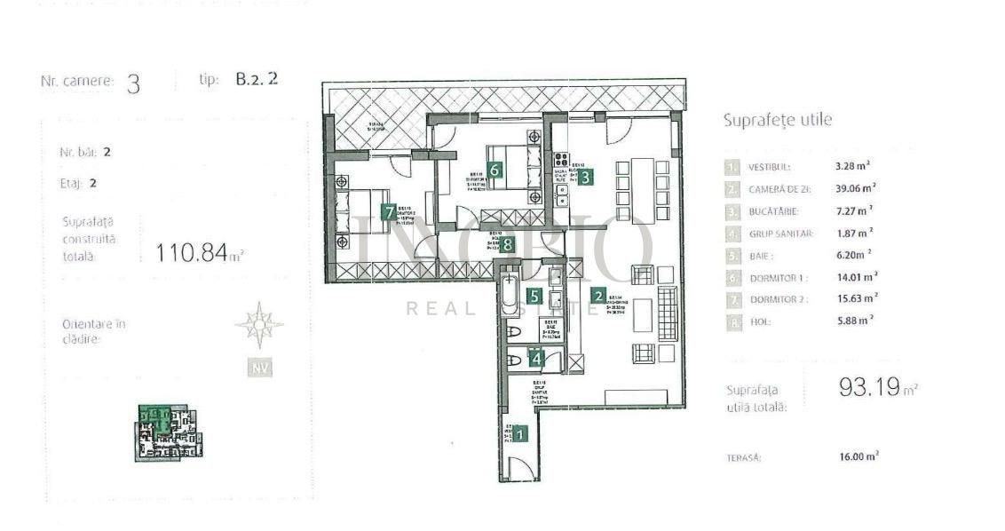 Apartament 3 camere - Băneasa Sisești - 0% comision - Poză 15