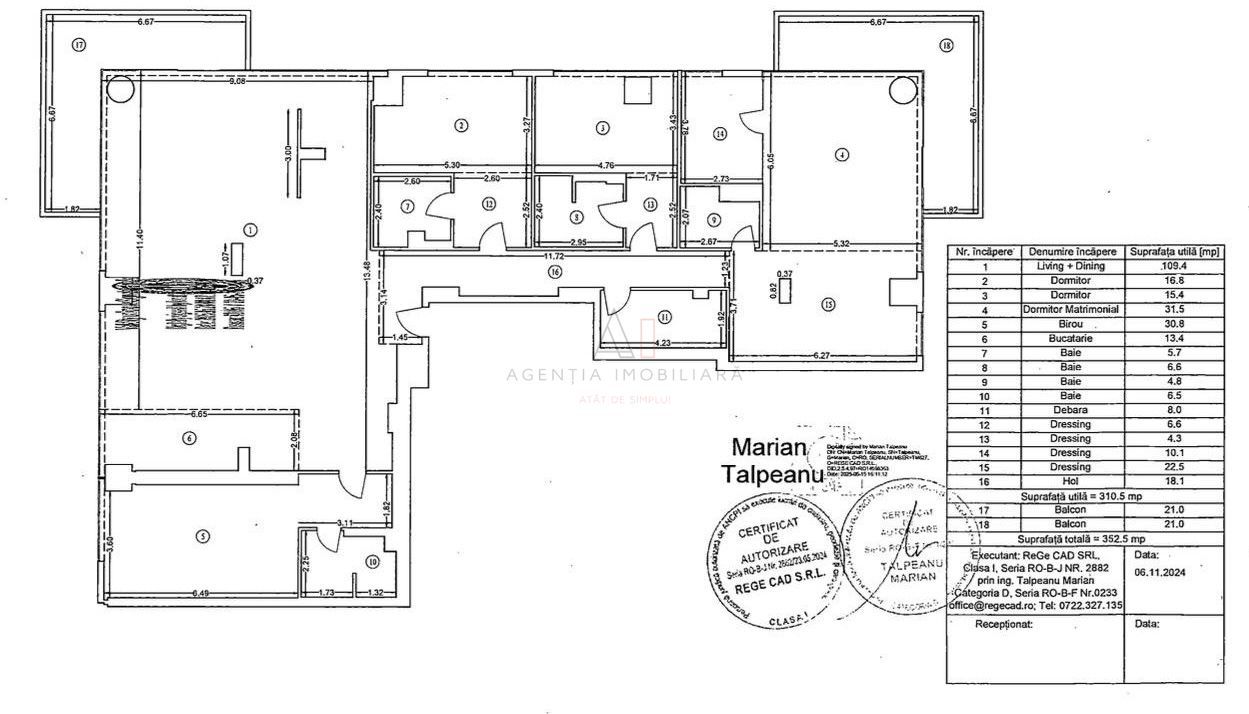 Up Site Apartament 310 MP | 5 Camere 2 Parcari Incluse - Poză 15