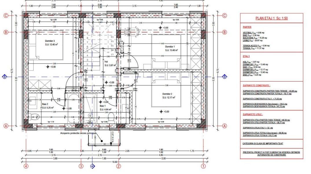 Casă de vânzare Otopeni- P+1 sau P+1+M, 2 locuri parcare, acces facil către DN1 - Schiță 13