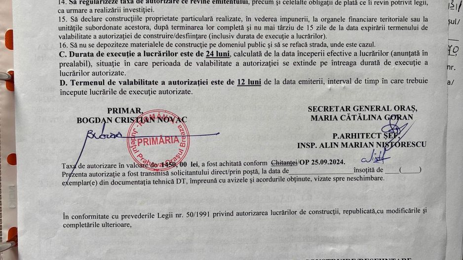 Teren intravilan 2440mp cu autorizație de construire și proiect ! - Poză 6