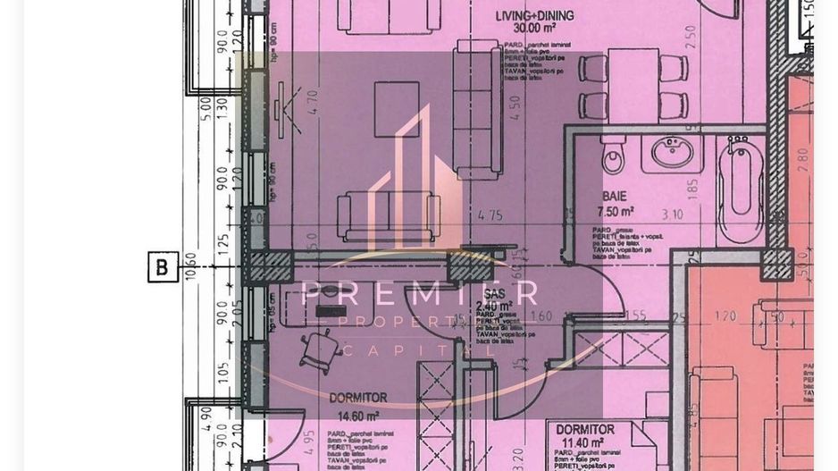 Apartament 3 camere 97 mp, Aviației, bloc 2016, parcare subterană - Poză 17