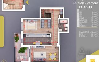 Apartament 2 Camere Spatios-Finalizat-Theodor Pallady - Poză 1