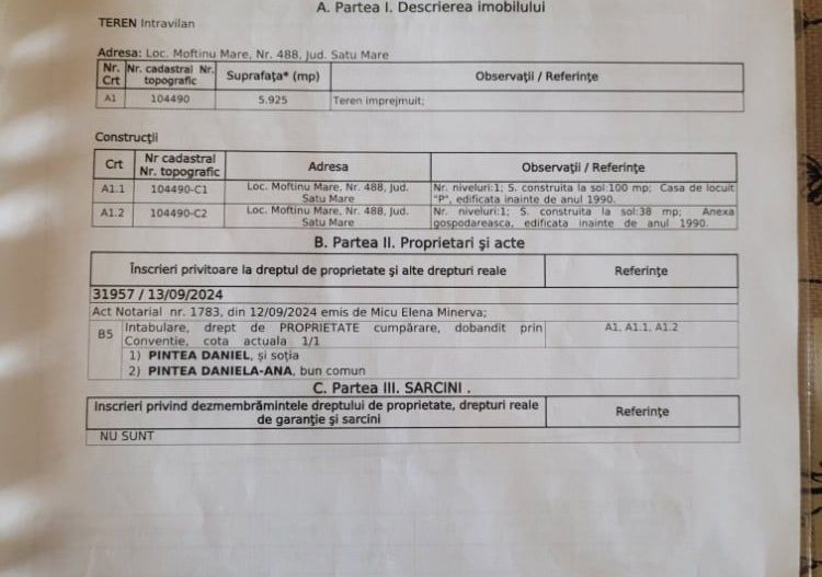 BRASADAS vinde casa in Moftinul Mare. - Poză 2