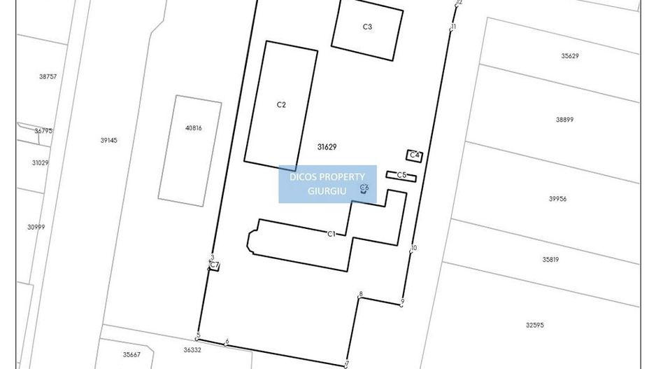 Spațiu administrativ și clădiri birouri + hale de vânzare în Giurgiu, - Poză 1