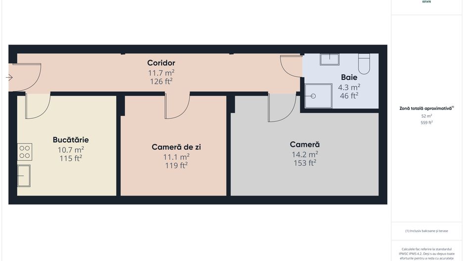 De închiriat Apartament 2 camere Mansardă – zona Aradului, Timișoara - Poză 12