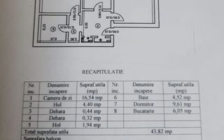 Apartament 2 camere, Dec., 44mp-Piata-Alexandru cel Bun - Poză 13