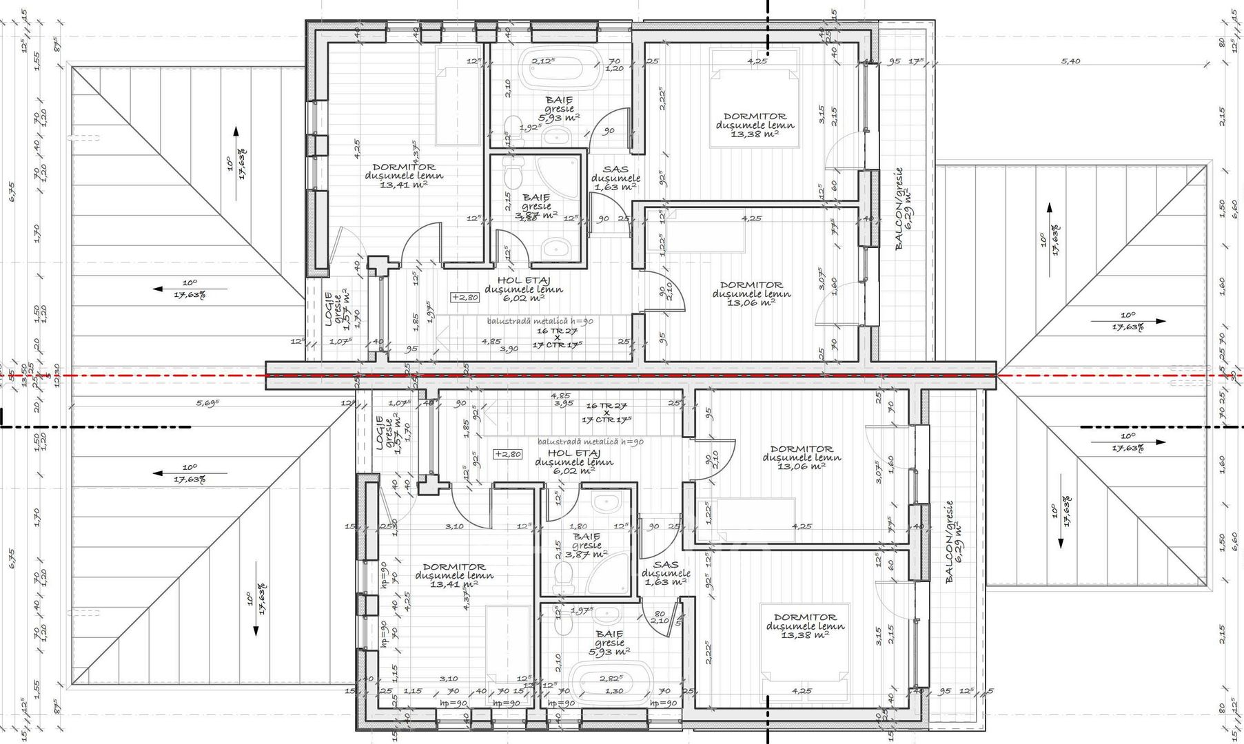 Casa tip Duplex 4 camere 120 mp | semifinisat | teren 500 mp | Popesti - Poză 8