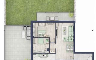 Apartament cu trei camere si gradina in turnisor - Poză 1