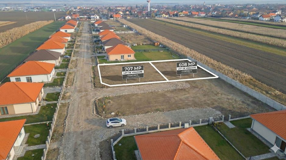 Teren Strada Sportului, Prejmer - 608 mp, Toate Utilitățile - Poză 1