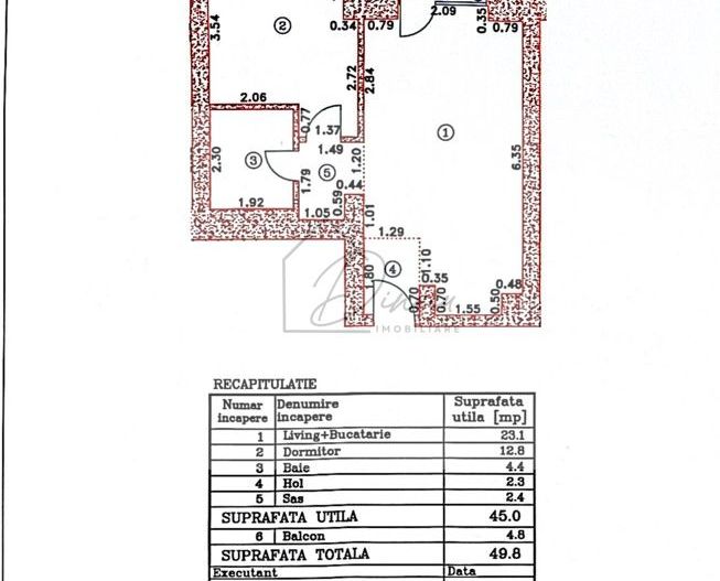 Apartament 2 camere NEMOBILAT vedere Promenada Cortina North - Poză 2