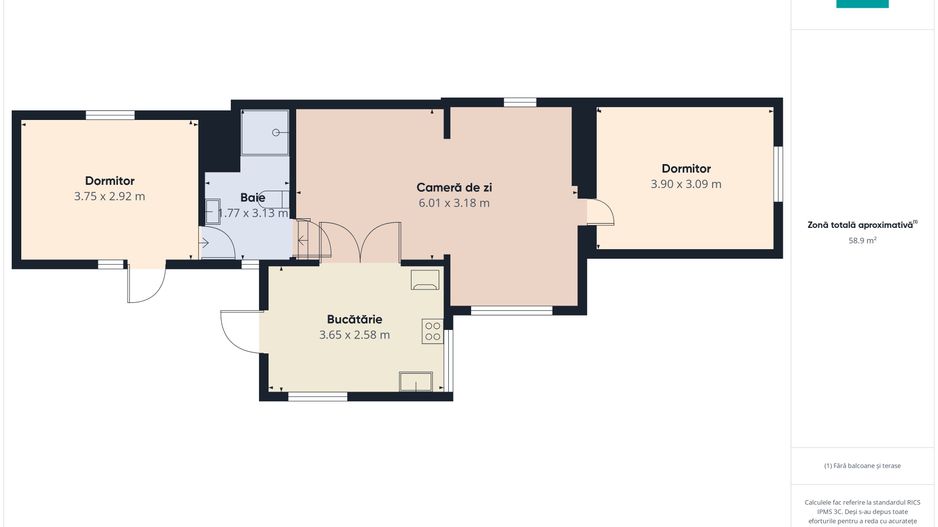 Casă cu 3 camere și teren generos în Drauț - Poză 7