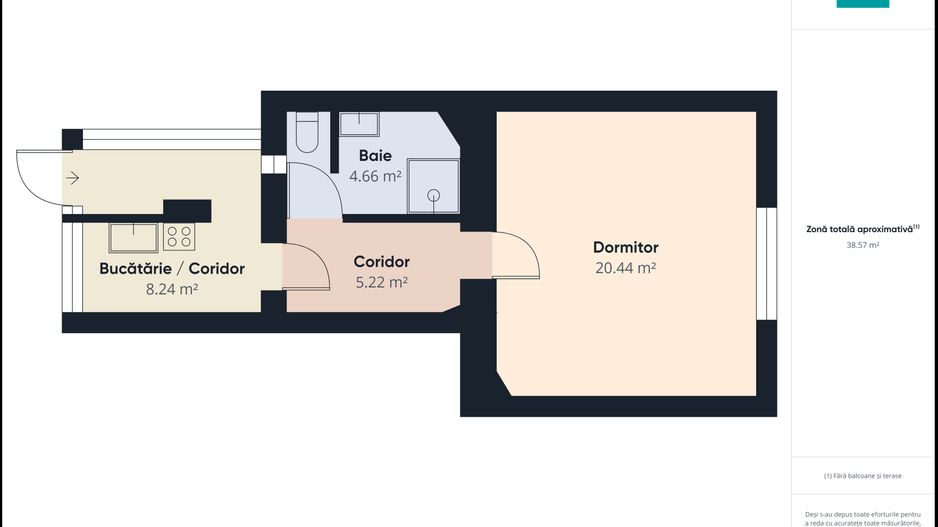 Apartament la curte zona Boul Roșu - Poză 8