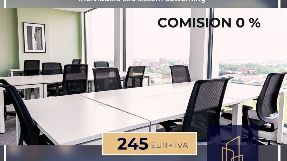 Birouri coworking, clasa A,facilitati all inclusive,  0% comision! - Poză 1
