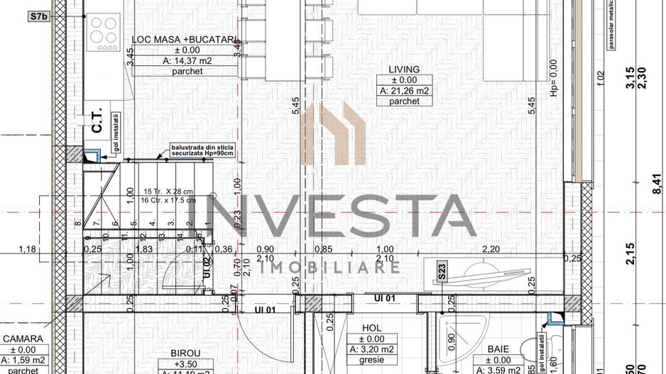 DE VANZARE CASA INDIVIDUALA FINISATA CU TEREN 425 MP FLORESTI - Poză 7