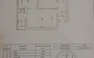 DE VANZARE 2 CAMERE PRELUNGIREA GHENC EA | PARCARE  | CARTIERUL LATIN - Schiță 13