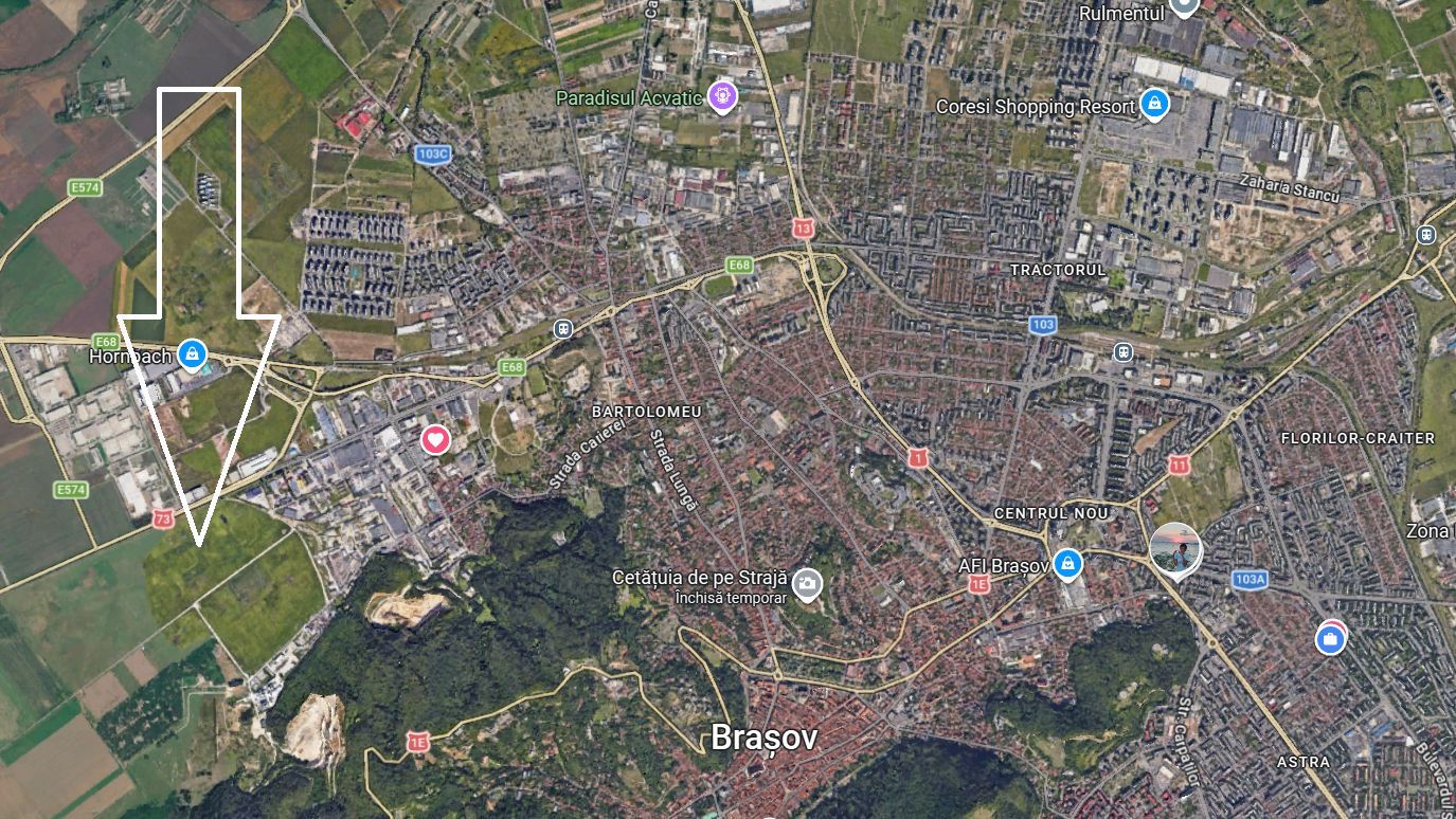 Teren 6.000 mp Brașov | Str. Cucului | Front 36 m | 3 Loturi x 2.000 mp - Poză 2