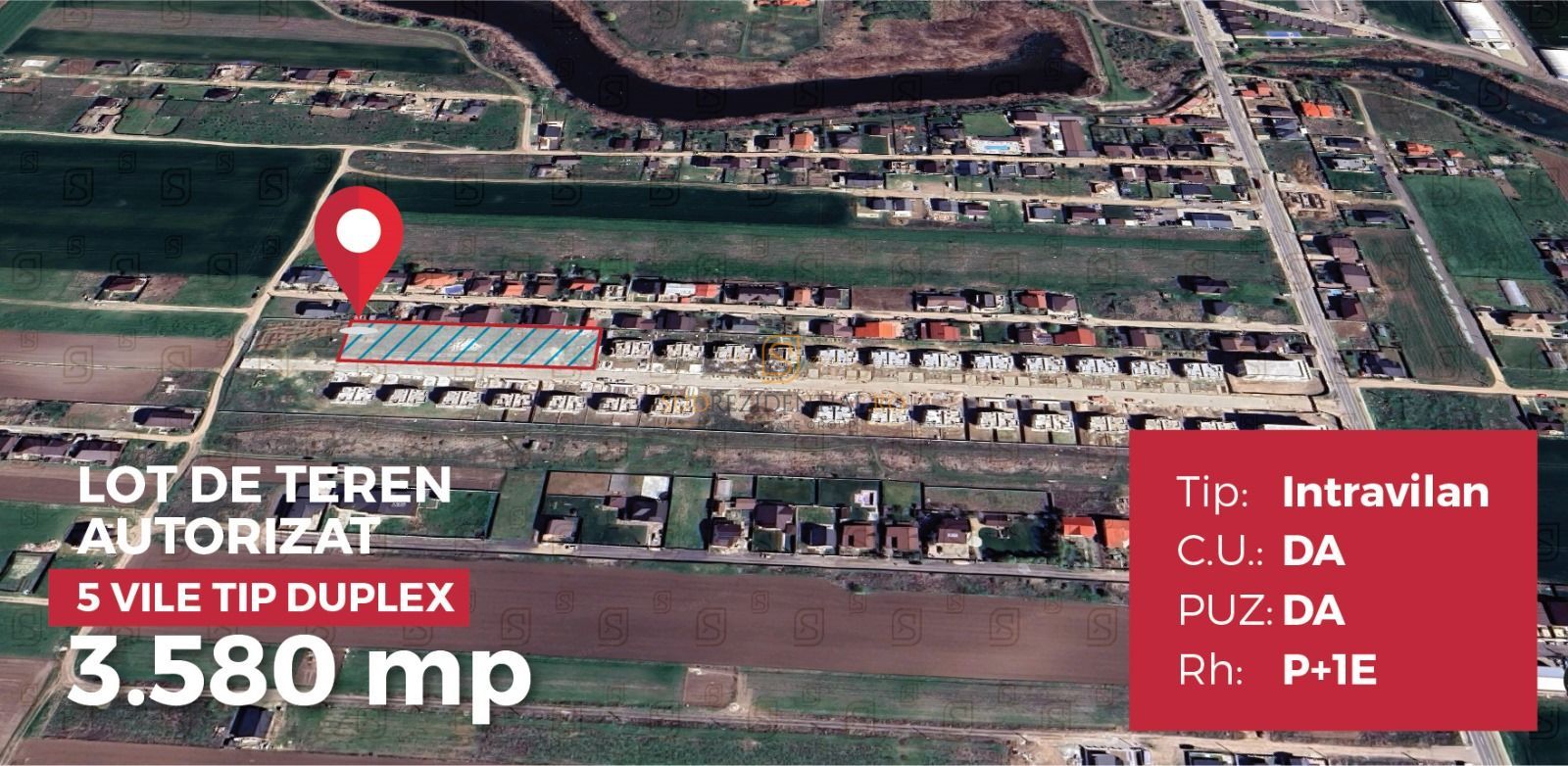 Teren 3580 mp, autorizatie 10 vile P+1 Etaj, Berceni, Mamina - Poză 2
