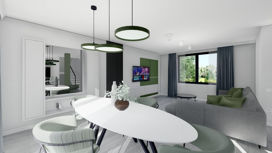 Casă nouă semifinisată cu living open space și 3 dormitoare - Poză 6