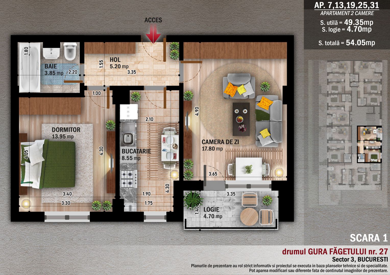 Apartament 2 camere decomandat, parcare subterana, 15 minute metrou - Poză 18