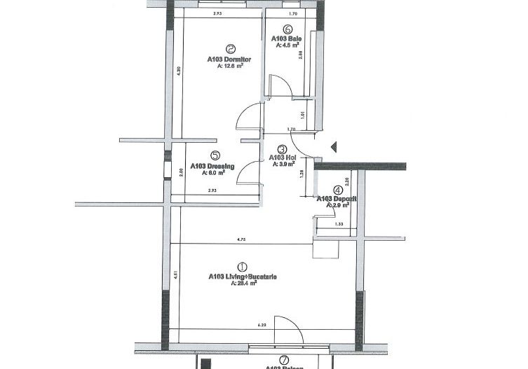 Apartament 2 camere, 58.3 mp, zona Restaurant Regal - Poză 8
