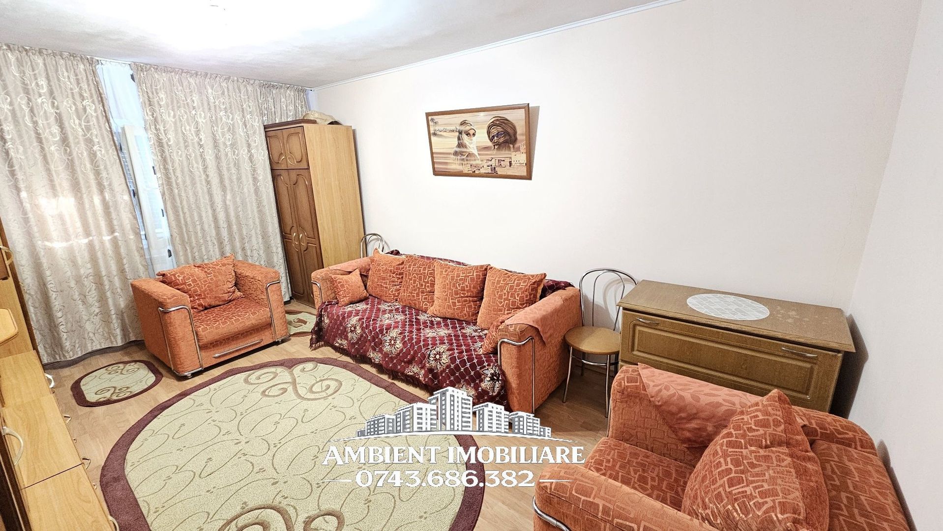 Apartament cu 2 camere, ETAJ 2, mobilat și utilat, VASLUI - zona CARTIER; - Poză 4