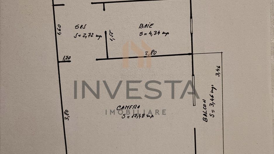 Apartament 2 camere zona Iulius Mall, Unirii! - Schiță 10