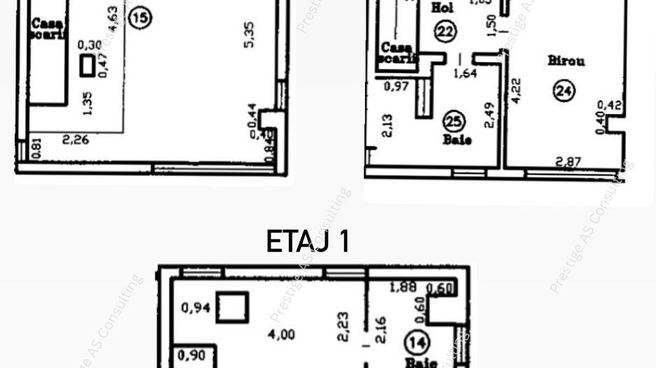 Spatiu birouri P+2Etaje | 120 mp Mobilat | Elisabetin – Ciprian Porumbescu - Schiță 7
