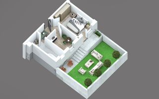 Apartament 1 camera cu gradina bloc nou, Capat CUG - Lunca Cetatuii - Poză 5