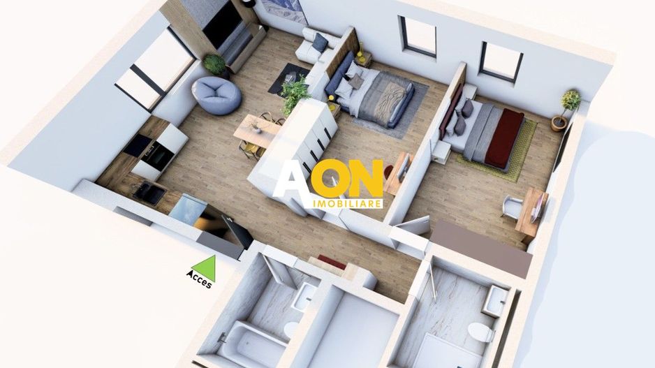 Apartament premium cu 3 camere, 2 bai, parter inalt, Cetate - Poză 1