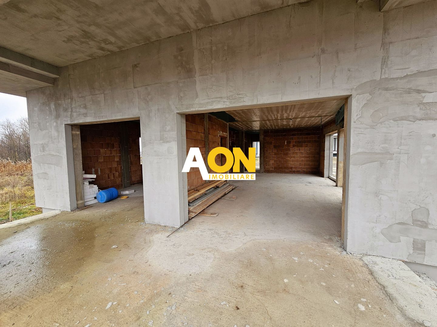 Casa nouă 123 mp utili, semifinisată, 535 mp teren, pod mansardabil - Poză 2